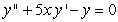 Find the recurrence relation for the general power series solution   to the second order equation   . A)    B)    C)    D)   
