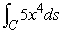 Evaluate   , where C is the line segment from   to   . A)    B)    C)    D)   