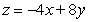 Set up a double integral that equals   where S is the portion of the plane   above the rectangle  