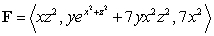 Find the outward flux of F over   where Q is bounded by   and   and   . A)    B)    C)    D)  0