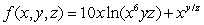 Find all first-order partial derivatives.  
