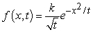 Show that the function   satisfies the diffusion equation   .