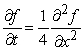Show that the function   satisfies the diffusion equation   .