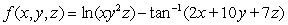 Find the total differential of   . A)    B)    C)    D)   