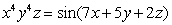 Use implicit differentiation to find   and   Assume that the equation defines z as a differentiable function near each    