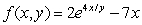 Find the gradient of   at   A)    B)    C)    D)   