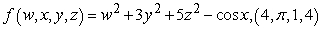 Find the gradient of the given function at the indicated point.   A)    B)    C)    D)   