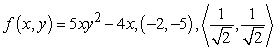 Compute the directional derivative of f at the given point in the direction of the indicated vector.   A)    B)    C)    D)   