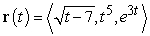 Find the derivative of the given vector-valued function.   A)    B)    C)    D)   