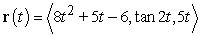 Find the acceleration function for the given position function.   A)    B)    C)    D)   