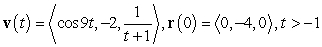 Find the position function from the given velocity function.   A)    B)    C)    D)   