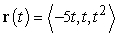 Find the binormal vector   at t = 2.   A)    B)    C)    D)  The binormal vector is undefined at this point.