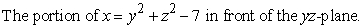 Which of the following is a parametric representation of the given surface?   [Assume the axes are oriented as shown in the figure below.]   A)    B)    C)    D)   