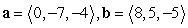 Compute -a - 2b.   A)    B)    C)    D)   