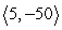 A constant force of   pounds moves an object in a straight line from the point (0, 0)  to the point (23, -15) . Compute the work done. A)  -595 B)  0 C)  -635 D)  865