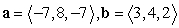 Compute the cross product a × b.   A)    B)    C)    D)   