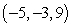 Find an equation of the given plane. The plane containing the point   with normal vector   A)  -5x - 3y + 9z = -30 B)  9x - 8y - z = 0 C)  9x - 8y - z = -30 D)  9x - 8y - z = 1