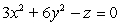 Identify the surface.   A)  hyperbolic paraboloid B)  ellipsoid C)  cone D)  elliptic paraboloid