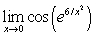 Determine the limit (answer as appropriate, with a number,     or does not exist) .   A)  1 B)  6 C)    D)  does not exist