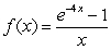 Use the graph of   (provided below)  to conjecture the value of   .   A)  -4 B)  4 C)  0 D)   