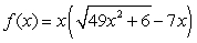 Consider   . a. Use a graph and numerical values of the function to conjecture a value of   .   b. Rewrite the function to avoid loss-of-significance error.