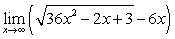 Find the limit exactly (Hint: multiply and divide by the conjugate expression and simplify) .   A)  -6 B)  0 C)  8 D)   