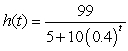 Suppose the length of an animal t days after birth is given by h(t) .   mm What is the length of the animal at birth? A)  0 mm B)    mm C)    mm D)    mm
