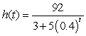 Suppose the length of an animal t days after birth is given by h(t) .   mm What is the eventual length of the animal (i.e., h(t)  as   ) ? A)  0 mm B)    mm C)    mm D)    mm