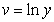 For the given data, compute   and   , plot the points (u,v) , find constants m and b such that   then using the log-log plot of y and x, find a constant a such that   .   A)    B)    C)    D)   