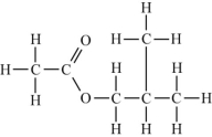 Isopentyl acetate (shown here) is used as a flavoring agent in food.Its fragrance is that of bananas.What functional group(s) is(are) present in this compound?   A) ester only B) ketone only C) ketone and ether only D) ester,ether,and ketone