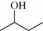 For this line-angle drawing,which condensed structural formula is correct?   A) CH<sub>3</sub>CH<sub>2</sub>CH<sub>2</sub>CH<sub>2</sub>OH B) CH<sub>3</sub>CH(CH<sub>3</sub>) CH<sub>2</sub>OH C) CH<sub>3</sub>CH(OH) CH<sub>2</sub>CH<sub>3</sub> D) CH(CH<sub>3</sub>) <sub>2</sub>CH<sub>2</sub>OH
