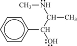 This is the structure of pseudoephedrine.Which is the correct structural formula for the hydrochloride salt of pseudoephedrine?   A)    B)    C)    D)   