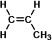 This is the structure of propylene.   Which of these does not represent a possible arrangement of monomers within polypropylene? A)    B)    C)    D)   