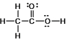 <strong>This is the Lewis structure for acetic acid.The bond angles are not drawn to scale. Based on the electronic configuration shown in the Lewis structure,predict the O CO bond angle,in degrees.</strong> A)90° B)109.5° C)120° D)180°