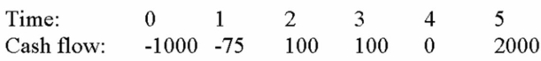 Compute the NPV for Project X and accept or reject the project with the cash flows shown below if the appropriate cost of capital is 9 percent.   A)  $-639.96 B)  $360.04 C)  $392.44 D)  $486.29