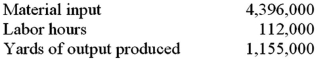 The Albertville Co.has the following information for last year:   The partial productivity for labor is: A) 0.097. B) 0.256. C) 3.906. D) 10.313.