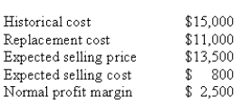 The following inventory information was taken form the records of a foreign corporation whose stock is listed on an exchange in the U.S.   How will income under the U.S.GAAP compare to income the company reported under IFRS after reconciliation? A) Income will not be affected by the reconciliation. B) Income under U.S.GAAP will be lower by $1,700. C) Income under U.S.GAAP will be lower by $2,500. D) Income under U.S.GAAP will be equal to income under IFRS.