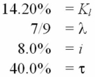 Solve for the weighted average cost of capital:   A) 7.00% B) 6.89% C) 6.73% D) 6.67% E) 6.57%