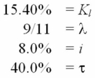 Solve for the weighted average cost of capital:   A) 7.00% B) 6.89% C) 6.73% D) 6.67% E) 6.57%