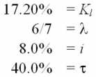 Solve for the weighted average cost of capital:   A) 7.00% B) 6.89% C) 6.73% D) 6.67% E) 6.57%