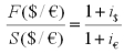 The Fisher effect can be written for the United States as: A)    B)    C)    D)   