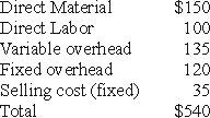 Chill Out,Inc.manufactures a premium ceiling fan that sells for $650.The company expects to produce and sell 65,000 fans this year.The unit cost of a fan is shown below:    The company recently received a special order from Big Box Store for 5,000 fans at a price of $475.Chill Out,Inc has the capacity to produce the extra 5,000 fans without affecting current sales.Determine whether Chill Out,Inc should accept or reject the special order.Are any of the above costs irrelevant to the decision? Which ones and why?