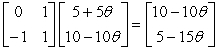  (a)To apply the fundamental insight,we need to recognize that it is the artificial variables whose coefficients in Rows 1 and 2 of the initial tableau form an identity matrix.Therefore,by the logic of the fundamental insight,it is the coefficients of these variables in the final tableau that play the same role as the coefficients of the slack variables when the original problem is in our standard form.In other words,using the notation of Sec.5.3,S* =   .Similarly,y* = [M M+2] - [M M] = [0 2] gives the increase in the coefficients of these variables over their original values in the initial tableau before restoring proper form from Gaussian elimination.(The notation of Sec.5.2,replacing S* by B<sup>-1</sup> and replacing y* by c<sub>B</sub>B<sup>-1</sup>,also may be used instead.)Proceeding with S* and y* in the usual way to determine the rest of the revised final tableau,the new right-hand side is S*b =   .The changes in the objective function change the final Row 0 (excluding the right-hand side)to Row 0 = [1-2 \theta , \theta ,1- \theta ,0,M,M+2] However,since x<sub>2</sub> is a basic variable,proper form from Gaussian elimination requires that elementary row operations be used to give it a coefficient of 0.Therefore,new Row 0 = old Row 0 -  \theta  * (Row 1)= [1-2 \theta , \theta ,1- \theta ,0,M,M+2] -  \theta  [3,1,2,0,0,1] = [1-5 \theta ,0,1-3 \theta ,0,M,M+2- \theta ],so y* now becomes y* = [0 2- \theta ].Finally,because of the changes in the original right-hand sides,the new right-hand side in Row 0 is y*b = [0 2- \theta ]   = 20 - 30 \theta  + 10 \theta <sup>2</sup>.The complete tableau is   (b)To be feasible,we need 10 -10 \theta   \ge  0,5 - 15 \theta   \ge   0,which implies that 0  \le   \theta   \le  1/3. (c)To be optimal,1 -5 \theta   \ge  0,1 - 3 \theta   \ge  0,which implies that 0  \le   \theta   \le  1/5.Hence,0  \le   \theta   \le  1/5 is needed to be feasible and optimal.So the basic solution is (x<sub>1</sub>*,x<sub>2</sub>*)= (0,10-10  \theta ),with Z*( \theta )= 20-30 \theta +10 \theta <sup>2</sup> for 0  \le   \theta   \le  1/5.The best choice for  \theta  is the one that maximizes Z*( \theta )over 0  \le   \theta   \le  1/5.Since   = -30 + 20 \theta  < 0 for 0≤  \theta  ≤ 1/5,we conclude that  \theta  = 0 is the best choice of  \theta  over this range. 