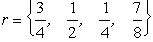 Applying the inverse transformation method,we use a uniform random number r between 0 and 1,set F(x)= r and solve for x,which then is the desired random observation.For 0 ≤ x < 2,setting yields x = 8r for .Because ,we have x = 2 for .For 2 < x ≤ 3,setting yields x = 4r - 1 for .To summarize,the random observation x generated by the uniform random number r is Hence,when ,we have with average = 33/16,which is slightly above the mean of 15/8.