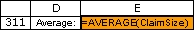 (a)Let the numbers 0.0000 through 0.3999 correspond to no claim,0.4000 through 0.7999 correspond to a small claim,and 0.8000 through 0.9999 correspond to a large claim.To simulate a small claim with a uniform distribution between $0 and $2000,Claim = 0+($2,000)*(Random Number)To simulate a large claim with a uniform distribution between $2,000 and $20,000,Claim = $2,000 + ($18,000)*(Random Number)For the given random numbers: Average: $4,353 (b)As in part a,two random numbers are needed to simulate the size of the claim.The first random number is used to determine the type of claim (no claim,small claim,or large claim)and the second random number is used to determine the size of the claim given the claim type.The simulation for each of the 300 employees will be a separate row in the spreadsheet.A random number is generated in column B and D using the RAND()function.If the random number in column B is between 0.0000 and 0.3999,there will be no claim (40% probability).If the random number in column B is between 0.4000 and 0.7999,there will be a small claim (40% probability).Otherwise,if the random number in column B is greater than or equal to 0.8000,there will be a large claim (20% probability).This is calculated with the following IF statement: Claim Type = IF(RandomNumber1 < NoClaimProb,NoClaim,IF(RandomNumber1 < NoClaimProb + SmallClaimProb,SmallClaim,LargeClaim)).Given the claim type,the size of the claim is generated using the second random number.In general,since the size of the claim follows the uniform distribution,Claim Size = Min + (Max - Min)*(Random Number).An IF statement is used to determine the Claim Size as a function of the Claim Type as follows: ClaimSize = IF(ClaimType = NoClaim,0,IF(ClaimType = SmallClaim,SmallClaimMin + (SmallClaimMax - SmallClaimMin)*RandomNumber2,LargeClaimMin + (LargeClaimMax - LargeClaimMin)*RandomNumber2)). (c)The estimate of the mean in part a is way off the true mean ($4,353 vs.$2,600).A sample size of 5 is not sufficient to give an accurate estimate of the true mean.The estimate of the mean in part b is fairly close ($2,738 vs.$2,600).