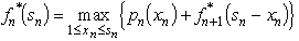 Since the decisions to be made are the advertising expenditures on the three products,the stages for a dynamic programming formulation of this problem correspond to the three products.When making the decision for a particular product,the essential information is the amount of the advertising budget still remaining,so this becomes the current state in this formulation.Let x<sub>n</sub> be the advertising dollars (in millions)spent on product n.Let s<sub>n</sub> be the amount of advertising budget remaining.Let be the increase in sales of product n when x<sub>n</sub> million dollars are spent on product n,as given by the above table.Then,using the usual dynamic programming notation presented in Sec.10.2 of the textbook,the recursive relationship for this problem is .The solution procedure now starts at the end (stage 3)and moves backward stage by stage.For n = 3, For n = 2, For n = 1, Hence,since s<sub>2</sub> = 6 - and s<sub>3</sub> = s<sub>2</sub> - ,there are two optimal plans as given in the table below.