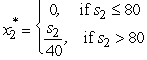 Since the decisions to be made are x<sub>n</sub> = production level of product n,for n = 1,2,3,the stages for a dynamic programming formulation of this problem correspond to the three products.When making the decision for a particular product,the essential information is the amount of production capacity still remaining,so this becomes the current state in this formulation.(a)At stage n,let the state s<sub>n</sub> be measured as the number of 20% blocks of production capacity still available for use on the remaining products,so the possible values of s<sub>n</sub> are 0,1,2,3,4,5,where s<sub>1</sub> = 5,s<sub>2</sub> = 5 - x<sub>1</sub>,and s<sub>3</sub> = s<sub>2</sub> - 2x<sub>2</sub>.Using the c<sub>n</sub> and r<sub>n</sub> values given in the above table,the profit from producing x<sub>n</sub> units of product n is easily calculated as p<sub>n</sub>(x<sub>n</sub>)= r<sub>n</sub>x<sub>n</sub> - c<sub>n</sub>,for n = 1,2,3.Therefore,using the usual dynamic programming notation presented in Sec.11.2 of the textbook,we have , , .Using these expressions for for n = 3,then n = 2,and then n = 1 in turn,the dynamic programming calculations are given below.For n = 3, For n = 2, For n = 1, (b)Now production quantities are treated as continuous variables.Let s<sub>n</sub> be the percentage of the capacity left for the remaining products.(Note that the units of s<sub>n</sub> now are different than in part (a),so the possible values of s<sub>n</sub> now are 0 ≤ s<sub>n</sub> ≤ 100 rather than 0,1,2,3,4,5.)We now have s<sub>1</sub> = 100,s<sub>2</sub> = 100 -20x<sub>1</sub>,and s<sub>3</sub> = s<sub>2</sub> - 40x<sub>2</sub>.For product 3: = s<sub>3 </sub>/20,with = s<sub>3 </sub>/20.For product 2: ,where .This is linear in x<sub>2</sub> except for the term.Therefore,we only need to examine the endpoints of the range for x<sub>2.</sub> If x<sub>2 </sub>= 0,we get = s<sub>2</sub> /20.If x<sub>2 </sub>= s<sub>2</sub> /40,we get .Equating these two quantities,the breakpoint is s<sub>2 </sub>=80.So, and .For product 1: ,where .Again,this is linear in x<sub>1</sub> except for the term.Therefore,we only need to examine the endpoints of the range for x<sub>1.</sub> If x<sub>1 </sub>= 0,we get = 5.5.If x<sub>1 </sub>= 3,we get = 6 - 3 + (40)= 5.So, <sub> </sub>= 0 and (100)= 5.5.With = 0,the state at stage 2 becomes s<sub>2</sub> = 100,which leads to = 2.5 and s<sub>3</sub> = 0,so = 0.Therefore,the optimal solution is to produce 2.5 units of product 2,but none of products 1 and 3,with a profit of 5.5.This is better than with the integer restriction in part (a),as we would expect.