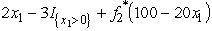 Since the decisions to be made are x<sub>n</sub> = production level of product n,for n = 1,2,3,the stages for a dynamic programming formulation of this problem correspond to the three products.When making the decision for a particular product,the essential information is the amount of production capacity still remaining,so this becomes the current state in this formulation.(a)At stage n,let the state s<sub>n</sub> be measured as the number of 20% blocks of production capacity still available for use on the remaining products,so the possible values of s<sub>n</sub> are 0,1,2,3,4,5,where s<sub>1</sub> = 5,s<sub>2</sub> = 5 - x<sub>1</sub>,and s<sub>3</sub> = s<sub>2</sub> - 2x<sub>2</sub>.Using the c<sub>n</sub> and r<sub>n</sub> values given in the above table,the profit from producing x<sub>n</sub> units of product n is easily calculated as p<sub>n</sub>(x<sub>n</sub>)= r<sub>n</sub>x<sub>n</sub> - c<sub>n</sub>,for n = 1,2,3.Therefore,using the usual dynamic programming notation presented in Sec.11.2 of the textbook,we have , , .Using these expressions for for n = 3,then n = 2,and then n = 1 in turn,the dynamic programming calculations are given below.For n = 3, For n = 2, For n = 1, (b)Now production quantities are treated as continuous variables.Let s<sub>n</sub> be the percentage of the capacity left for the remaining products.(Note that the units of s<sub>n</sub> now are different than in part (a),so the possible values of s<sub>n</sub> now are 0 ≤ s<sub>n</sub> ≤ 100 rather than 0,1,2,3,4,5.)We now have s<sub>1</sub> = 100,s<sub>2</sub> = 100 -20x<sub>1</sub>,and s<sub>3</sub> = s<sub>2</sub> - 40x<sub>2</sub>.For product 3: = s<sub>3 </sub>/20,with = s<sub>3 </sub>/20.For product 2: ,where .This is linear in x<sub>2</sub> except for the term.Therefore,we only need to examine the endpoints of the range for x<sub>2.</sub> If x<sub>2 </sub>= 0,we get = s<sub>2</sub> /20.If x<sub>2 </sub>= s<sub>2</sub> /40,we get .Equating these two quantities,the breakpoint is s<sub>2 </sub>=80.So, and .For product 1: ,where .Again,this is linear in x<sub>1</sub> except for the term.Therefore,we only need to examine the endpoints of the range for x<sub>1.</sub> If x<sub>1 </sub>= 0,we get = 5.5.If x<sub>1 </sub>= 3,we get = 6 - 3 + (40)= 5.So, <sub> </sub>= 0 and (100)= 5.5.With = 0,the state at stage 2 becomes s<sub>2</sub> = 100,which leads to = 2.5 and s<sub>3</sub> = 0,so = 0.Therefore,the optimal solution is to produce 2.5 units of product 2,but none of products 1 and 3,with a profit of 5.5.This is better than with the integer restriction in part (a),as we would expect.