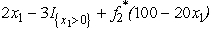 Since the decisions to be made are x<sub>n</sub> = production level of product n,for n = 1,2,3,the stages for a dynamic programming formulation of this problem correspond to the three products.When making the decision for a particular product,the essential information is the amount of production capacity still remaining,so this becomes the current state in this formulation.(a)At stage n,let the state s<sub>n</sub> be measured as the number of 20% blocks of production capacity still available for use on the remaining products,so the possible values of s<sub>n</sub> are 0,1,2,3,4,5,where s<sub>1</sub> = 5,s<sub>2</sub> = 5 - x<sub>1</sub>,and s<sub>3</sub> = s<sub>2</sub> - 2x<sub>2</sub>.Using the c<sub>n</sub> and r<sub>n</sub> values given in the above table,the profit from producing x<sub>n</sub> units of product n is easily calculated as p<sub>n</sub>(x<sub>n</sub>)= r<sub>n</sub>x<sub>n</sub> - c<sub>n</sub>,for n = 1,2,3.Therefore,using the usual dynamic programming notation presented in Sec.11.2 of the textbook,we have , , .Using these expressions for for n = 3,then n = 2,and then n = 1 in turn,the dynamic programming calculations are given below.For n = 3, For n = 2, For n = 1, (b)Now production quantities are treated as continuous variables.Let s<sub>n</sub> be the percentage of the capacity left for the remaining products.(Note that the units of s<sub>n</sub> now are different than in part (a),so the possible values of s<sub>n</sub> now are 0 ≤ s<sub>n</sub> ≤ 100 rather than 0,1,2,3,4,5.)We now have s<sub>1</sub> = 100,s<sub>2</sub> = 100 -20x<sub>1</sub>,and s<sub>3</sub> = s<sub>2</sub> - 40x<sub>2</sub>.For product 3: = s<sub>3 </sub>/20,with = s<sub>3 </sub>/20.For product 2: ,where .This is linear in x<sub>2</sub> except for the term.Therefore,we only need to examine the endpoints of the range for x<sub>2.</sub> If x<sub>2 </sub>= 0,we get = s<sub>2</sub> /20.If x<sub>2 </sub>= s<sub>2</sub> /40,we get .Equating these two quantities,the breakpoint is s<sub>2 </sub>=80.So, and .For product 1: ,where .Again,this is linear in x<sub>1</sub> except for the term.Therefore,we only need to examine the endpoints of the range for x<sub>1.</sub> If x<sub>1 </sub>= 0,we get = 5.5.If x<sub>1 </sub>= 3,we get = 6 - 3 + (40)= 5.So, <sub> </sub>= 0 and (100)= 5.5.With = 0,the state at stage 2 becomes s<sub>2</sub> = 100,which leads to = 2.5 and s<sub>3</sub> = 0,so = 0.Therefore,the optimal solution is to produce 2.5 units of product 2,but none of products 1 and 3,with a profit of 5.5.This is better than with the integer restriction in part (a),as we would expect.