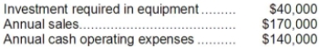 Darnold Corporation has provided the following information concerning a capital budgeting project:   The equipment will have a 4 year expected life and zero salvage value. The company's income tax rate is 35% and the after-tax discount rate is 9%. The company uses straight-line depreciation on all equipment; the annual depreciation expense will be $10,000. Assume cash flows occur at the end of the year except for the initial investments. The company takes income taxes into account in its capital budgeting. The net present value of the project is closest to: A) $74,497 B) $57,170 C) $34,497 D) $52,000